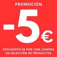 PROMOCIÓN -5€ POR 120€ COMPRA