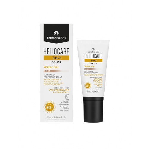 Heliocare 360º color water gel protector solar spf 50+ (1 envase 50 ml color beige)