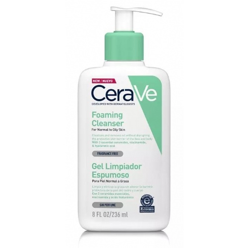 Cerave gel limpiador espumoso (236 ml)