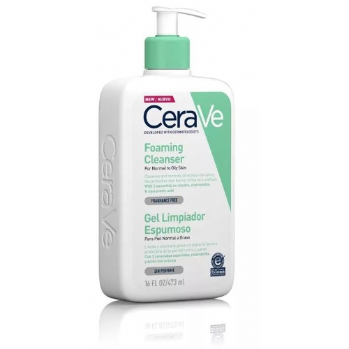 Cerave gel limpiador espumoso (1 envase 473 ml)