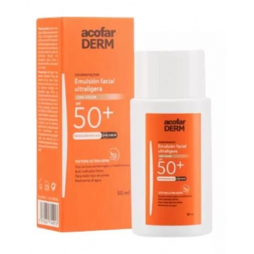 Acofarderm spf 50+ emulsion fluida facial (color 50 ml)