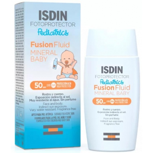 Fotoprotector isdin spf-50 fusion fluid mineral - pediatrics baby (50 ml)