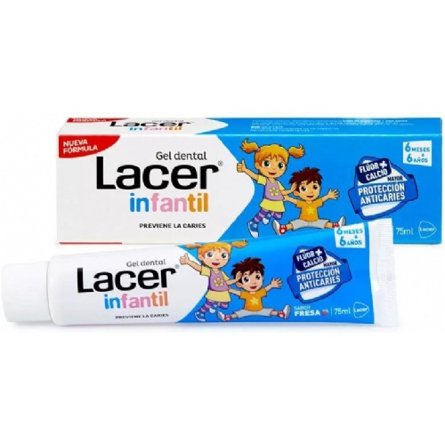 Lacer infantil gel dental (75 ml fresa)