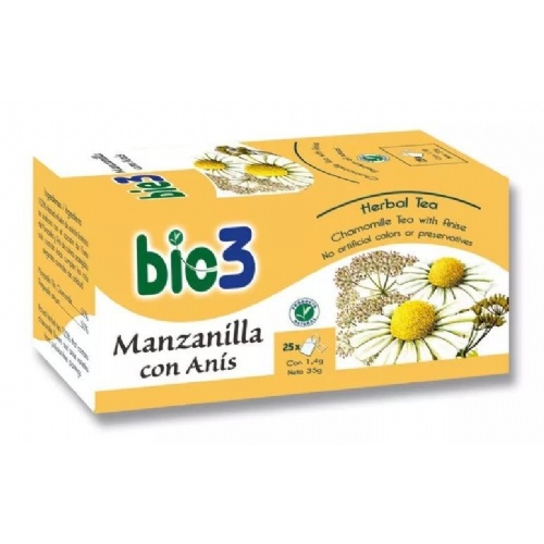 Bio3 manzanilla con anis (1.4 g 25 filtros)